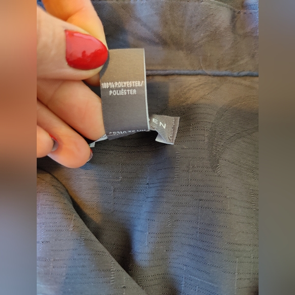 NWOT Men's Van Heusen Dark Gray Button Down Dress Shirt 🔘 (Large) 16-16.5 🖤🩶 - Picture 16 of 16